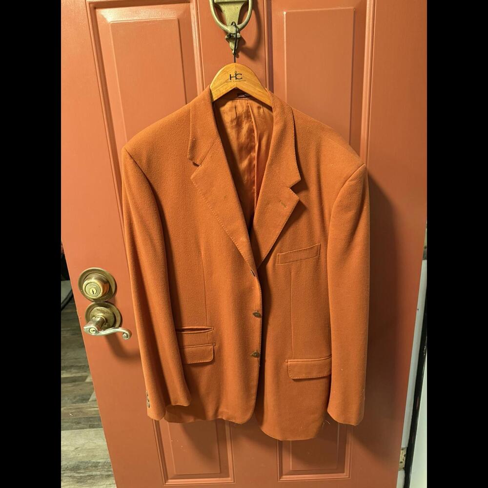 Gucci Made in Italy Orange Blazer 44R